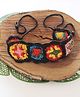 Woonie Hand Knit Granny Square Designed Headband - Black