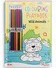 Coloring Play Book - Wild Animals | Includes Pencil Colors | Fun & Creative Activity for Kids | Perfect Gift for Young Artists