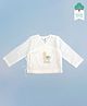 Keebee Organics Organic Cotton Woven Full Sleeves Llama Embroidered Jhabla - White
