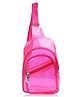 Echo Boomers Transparent Crossbody Backpack-Pink