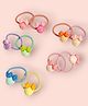 KIDLINGSS Set Of 5 Strawberry Applique Detailed Hair Ties - Multi Colour