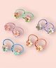 KIDLINGSS Set Of 5 Floral Applique Detailed Hair Ties - Multi Colour