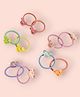 KIDLINGSS Set Of 5 Abstract Applique Detailed Hair Ties - Multi Colour