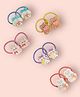 KIDLINGSS Set Of 5 Teddy Bear Detailed Rubber Bands - Multi Colour