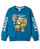 Taeko Single Jersey Knit Full Sleeves T-Shirt With Sport Text Print - Blue