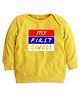 Kadam Baby Cotton Knit Diwali Theme Full Sleeves My First Diwali Text Printed Sweatshirt - Yellow