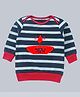 Kadam Baby Cotton Knit Diwali Theme Full Sleeves Diya Printed Sweatshirt - Black & Red