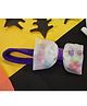 Kamule Halloween Theme Beads Embellished Bow Applique Detailed Headband -  White & Purple