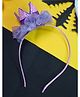 Kamule Halloween Theme Crown Applique & Glittered Detailed Hair Band - Purple