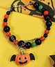 Kamule Halloween Theme Spooky Pumpkin Applique Detailed Beads Embellished Bracelet - Multi Colour