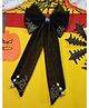 Kamule Halloween Theme Beads Embellished Bow Applique Detailed Hair Clip - Black