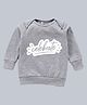 Kadam Baby Cotton Knit Diwali Theme Full Sleeves Celebrate Text Printed Light Winter Sweatshirt - Grey
