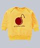 Kadam Baby Cotton Knit Diwali Theme Full Sleeves Lil Patakha Text Printed Light Winter Sweatshirt - Yellow