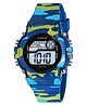 KIDSUN Camouflage Designed Glow In The Dark & Multi Function Digital Watch - Blue