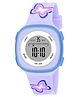 KIDSUN Butterfly Printed Multi Functional Digital Watch - Purple
