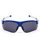 KIDSUN 100% UV Protected Colour Blocked Half Rim Sporty  Sunglasses - Blue & White