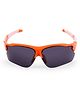 KIDSUN 100% UV Protected Colour Blocked Half Rim Sporty  Sunglasses - Orange & White