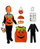 Sarvda Full Sleeves Halloween Theme Pumpkin Costume Set - Orange