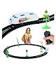 Fiddlerz Remote Control Train Toy with Track Assembly Forward Backward Function High Speed Bullet Train Railway Set with Stickers for Boys and Girls 3+