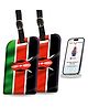 tag8 Kenya Flag Smart Luggage tag |Trendy Luggage tag ID Identification | Suitcase Tag | Fashionable Digital Name tag | Airline Compliant, SITA World Tracer Code Enabled | Gift idea, [Pack 2]