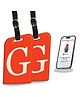 tag8 Smart Luggage Tag ID with name initial G| Bag Tag with Global Loss Recovery Service | Airline compliant | SITA World Tracer Code Enabled | Smart alternative to Name tags | Gift idea, [Pack 2]