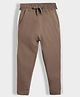 Orange Sugar 100% Cotton Knit Side Taped Joggers - Brown