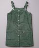 PURPLE UNITED KIDS Corduroy Woven Sleeveless Solid Pinafore Dress - Olive
