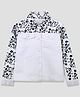 PURPLE UNITED KIDS Denim Woven Full Sleeves Floral Printed Jacket - White