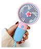 ARCADE TOYS Mini USB Portable Handled Fan - 3 Speed Adjustable Fan USB Rechargeable, Quiet Operation, Battery Life, Ideal for Camping, Hiking, Office, Kitchen and Makeup-PACK OF 1- COLOR MAY VARY