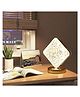ARCADE TOYS Square Shape Crystal Lamp Cordless Luxury Lamp USB Rechargeable 3-Way Dimmable Touch Control Decorative Diamond Nightstand Lamp for Bedroom, Living Room, Party, Restaurant - MULTICOLOUR