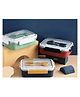 ARCADE TOYS 3 Compartment Insulated Stainless Steel Tray Food Plate Container, Lunch Box with Spoons for Boys/Girls and Office/School 620 ml- Multiple Colors