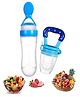 ARCADE TOYS Infant Squeezy Silicone Spoon FoodFeeder and Fruit Pacifier-Multicolour