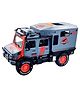 Lumo Brilliant Toys Dino Monster Friction Truck Powered Toy for Kids, Realistic 1:16 Scale With Lights, Sounds And Openable Doors, Push And Go Action Kids Toys  (Pack of 1  Color May Vary)