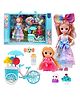 Lumo Brilliant Toys Missy & Sissy Doll Toy Set For Girls, Princess Doll With Accessories for Girls Fun Entertainment Roll Play Doll Toys - Multicolor - Height 33 cm