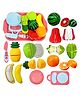 Lumo Brilliant Toys Chop Chop Veggie Delight Toy Set For Kids, Fun Educational Pretend Play Kitchen Food Toys for Kids 11 Pieces - Multicolor
