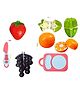 Lumo Brilliant Toys Cut N Fun Fruit Frenzy Toy Set For Kids, Fun Educational Pretend Play Kitchen Food Toys for Kids 8 Pieces - Multicolor