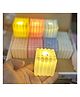 Azhari Square Cube Candle Room Decor Aesthetic Wax Cube Candles Pack of 12 Pcs Box - Color May Vary
