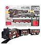Azhari 21-Pcs Battery Operated Smoke Rail King Train Set with Lights, Sound & Realistic Smoke Effect Locomotive Train with Tracks Toy for Kids
