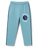 Tango Single Jersey Full Length Lounge Pant With Text Print - Light Blue