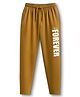Taeko Single Jersey Knit Full Length Lounge Pant With Forever Print - Tan