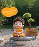 Aurbo Baby Buddha Mantra Chanting Musical Soft Plush Toy for Kids Small - Height 25 cm