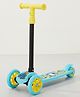 StarAndDaisy X Hello Kitty Kick Scooter , Foldable Skate Scooter for Children Boys & Girls with 4 Level Height Adjustment, PVC Wheels & Brakes- Yellow