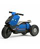StarAndDaisy Electric Ride-On Bike for Kids, Toddlers & Baby - 3 Wheel Rechargeable 6V EV Motorcycle with Music ,LED Lights, USB, Foot Acceleration & Comfortable Seat - Blue