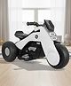 StarAndDaisy Electric Ride-On Bike for Kids, Toddlers & Baby ,3 Wheel Rechargeable 6V Motorcycle with Music LED Lights, USB, Foot Acceleration & Comfortable Seat -White