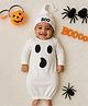 Tipy Tipy Tap Halloween Theme Lycra Ghost Costume Set With Cap - White