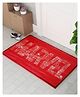 Athom Living MarvelRed Colour Kids Premium Nylon Doormat, With Latex Backing, Anti-Skid Doormat, 37 x 57 cm, Pack of 1