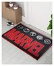 Athom Living MarvelThick Red Colour Texture Printed Kids Premium Nylon Doormat, With Latex Backing, Anti-Skid Doormat, 37 x 57 cm, Pack of 1