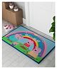 Athom Living Peppa Pig Rainbow Designed Themed Kids Multicolor Premium Nylon Doormat, With Latex Backing, Anti-Skid, 37 x 57 cm, Pack of 1