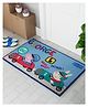 Athom Living Peppa Pig Travelling Themed Kids Multicolor Premium Nylon Doormat, With Latex Backing, Anti-Skid, 37 x 57 cm, Pack of 1
