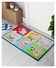 Athom Living Peppa Pig Character Printed Themed Kids Multicolor Premium Nylon Doormat, With Latex Backing, Anti-Skid, 37 x 57 cm, Pack of 1